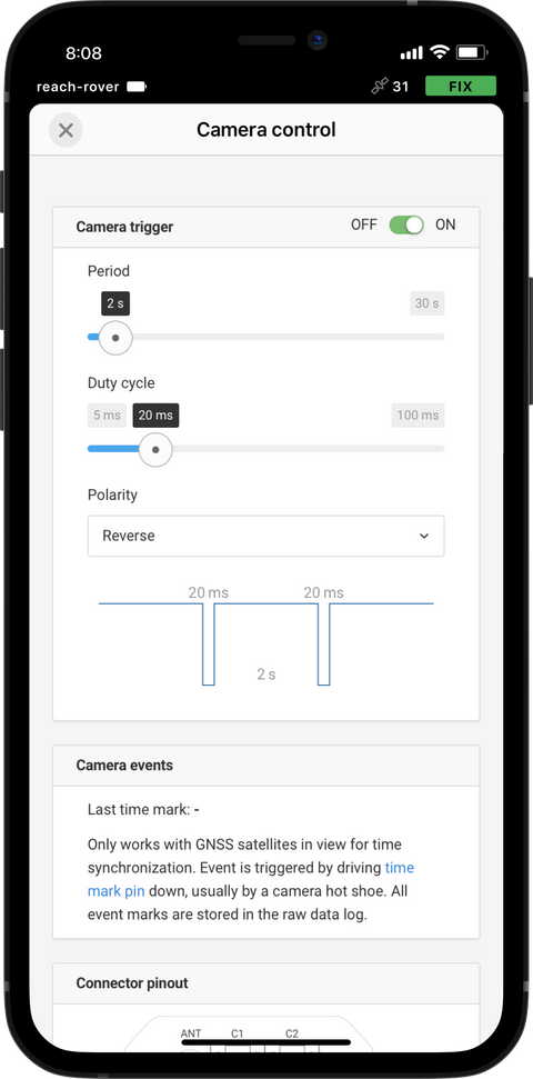 emlid reach M+ / emlid reach m2 / reachview app 3