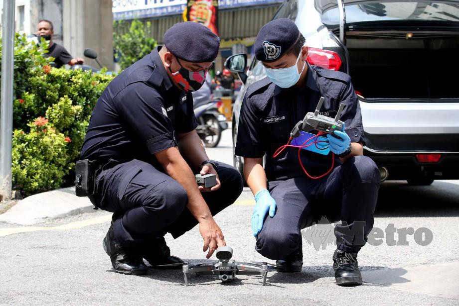 local police deploying mobile drone unit