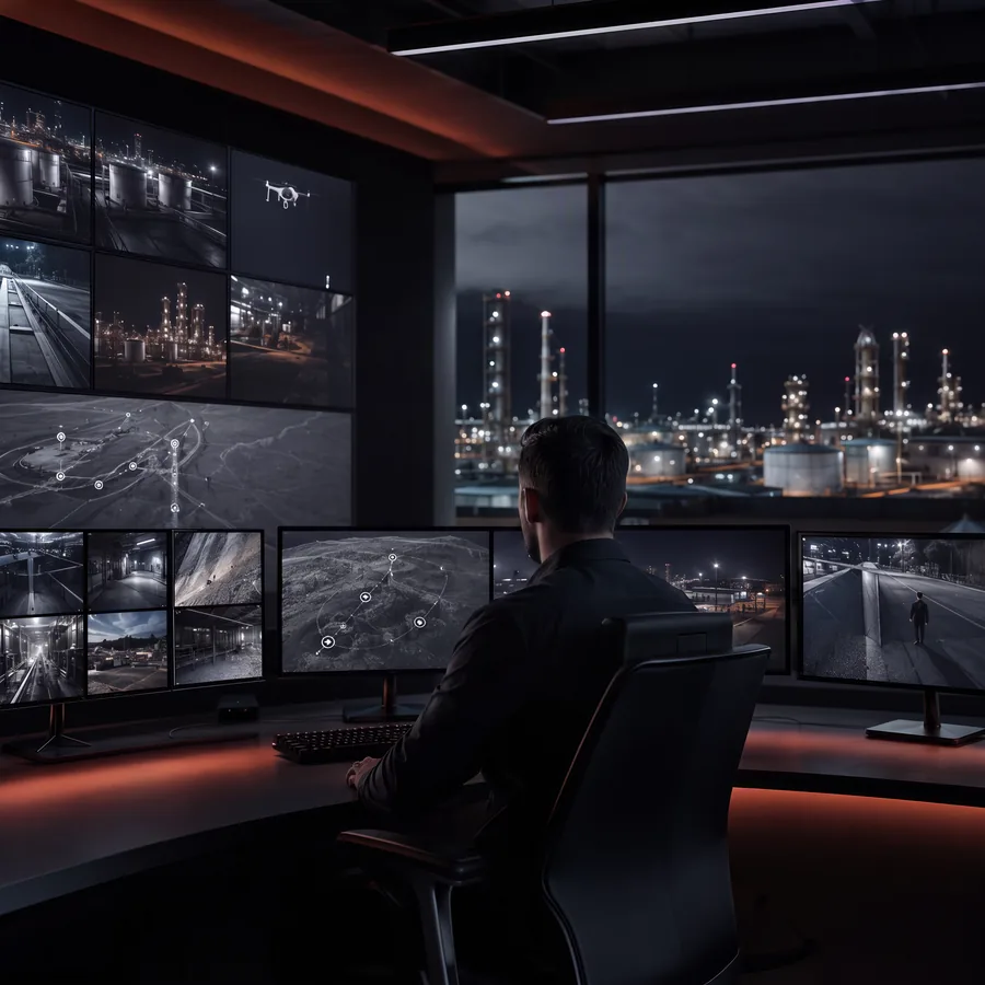 Remote monitoring across a connected industrial operation